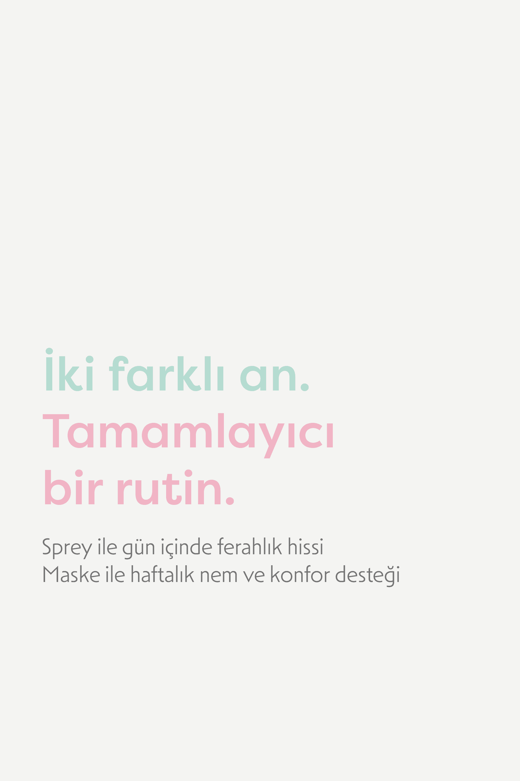 Ferahlık & Nemlendirme Seti — Ferahlık Spreyi + 4 Kolajen Maske. Gün içinde ferahlık, haftada bir bakım.
